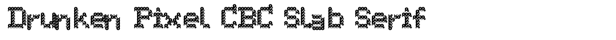 Drunken Pixel CBC Slab Serif image